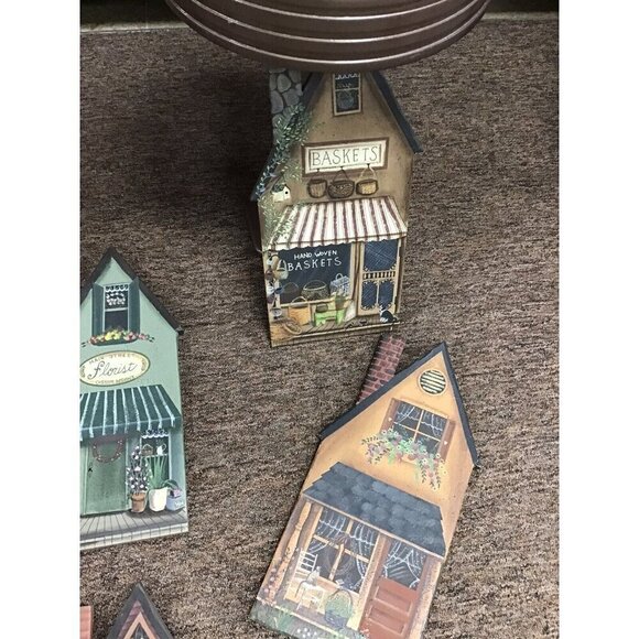 Set of 6 Wooden Main Street Stores - Picture 4 of 6